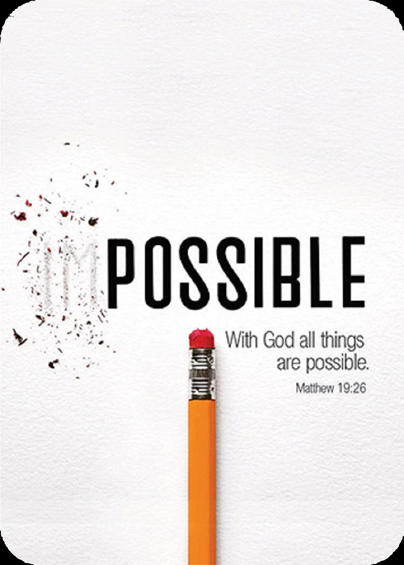 With God All Things Are Possible Card
